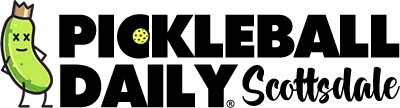 Pickleball Daily Scottsdale logo – your local guide to pickleball courts, tournaments, players & gear
