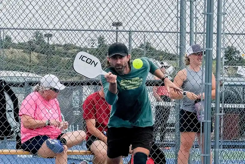 Scottsdale pickleball coach Janos Hadik in action on the pickleball court