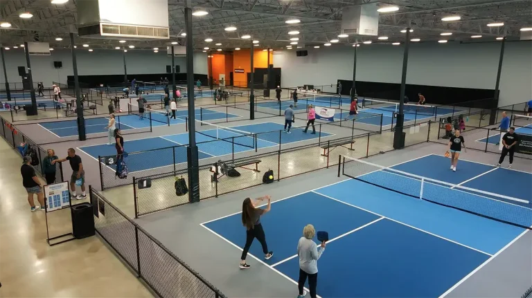 Photo of the indoor courts at The Pickleball Space in Glendale Arizona